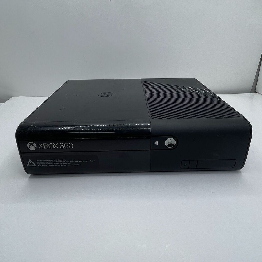 Black Microsoft Xbox 360 E Model 1538 2013 Game Console Only - Tested & Working